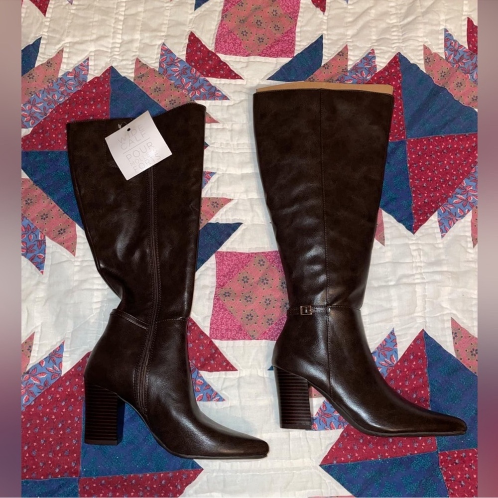 Elegant Brown Knee-High Boots